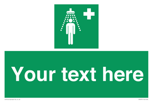 Custom Safety Shower Sign